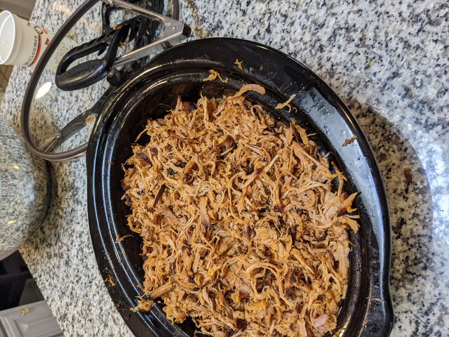 Pork, all pulled and ready to eat or store