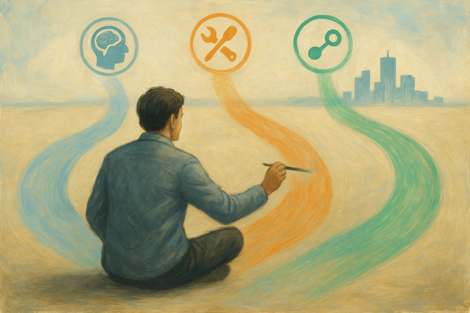 A painter imagining the future.